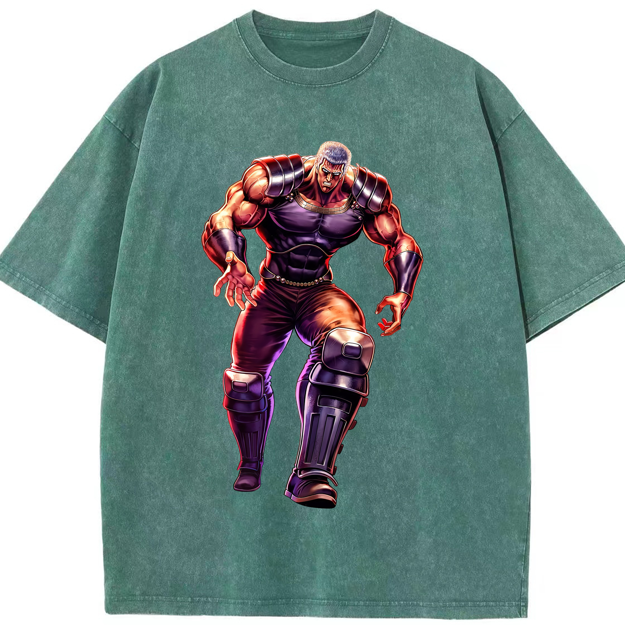 （画像用） 北斗の拳 Fist of the North Star 綿100% ヴィンテージ風 半袖Tシャツ（フロントプリント）